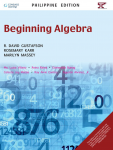 beginning algebra